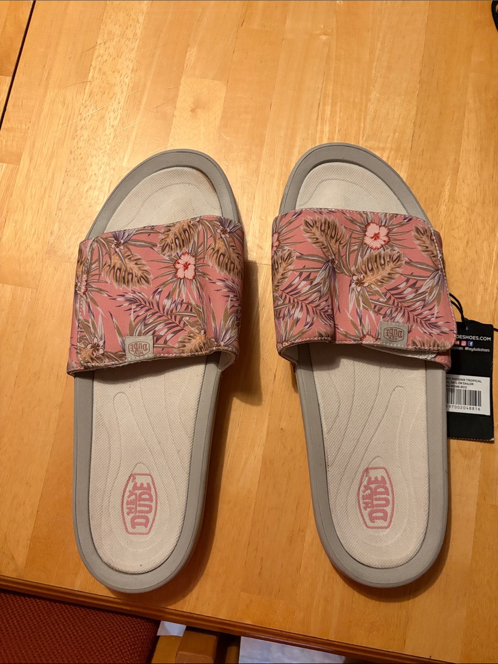 Slides Floral Pink Slide Sandals